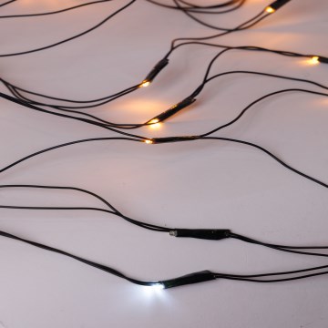 LED Ziemassvētku āra aizkars NET 240xLED/7,2W/230V 1,5x2 m IP44 silti balta