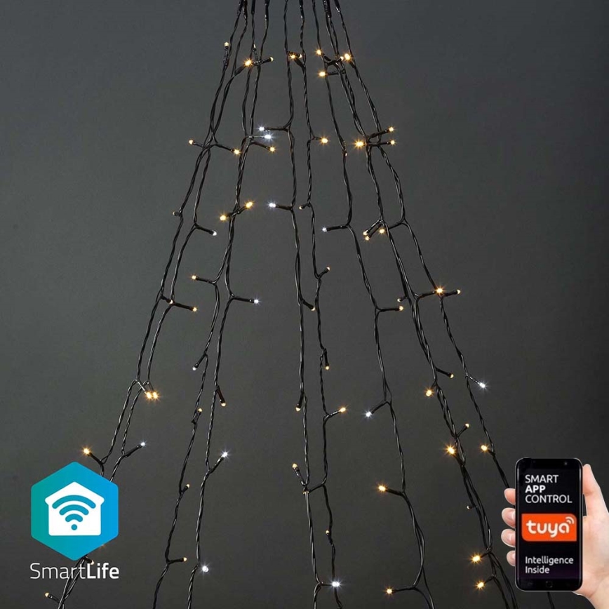 LED Ziemassvētku āra aizskars 200xLED/8 funkcijas 10x2m IP65 Wi-Fi Tuya no silti līdz vēsi baltai