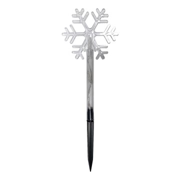 LED Ziemassvētku āra dekorācija 3xLED/2xAA IP44 silta balta sniegpārsla