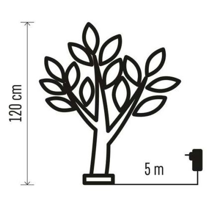 LED Ziemassvētku āra dekorācija 48xLED/3,6W/230V IP44