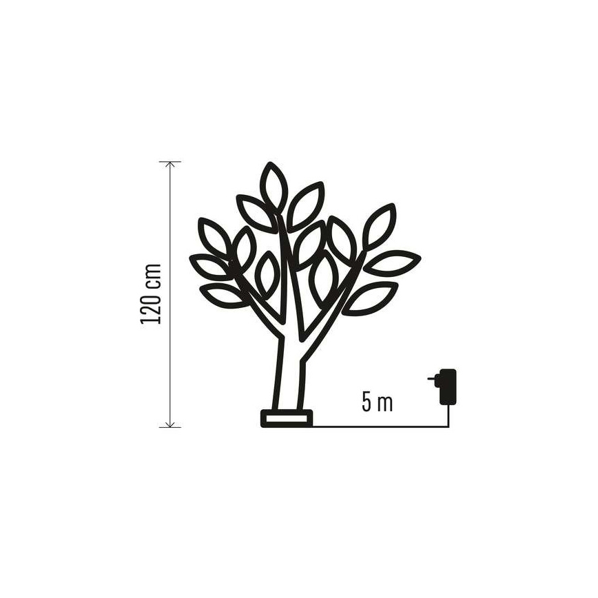 LED Ziemassvētku āra dekorācija 48xLED/3,6W/230V IP44