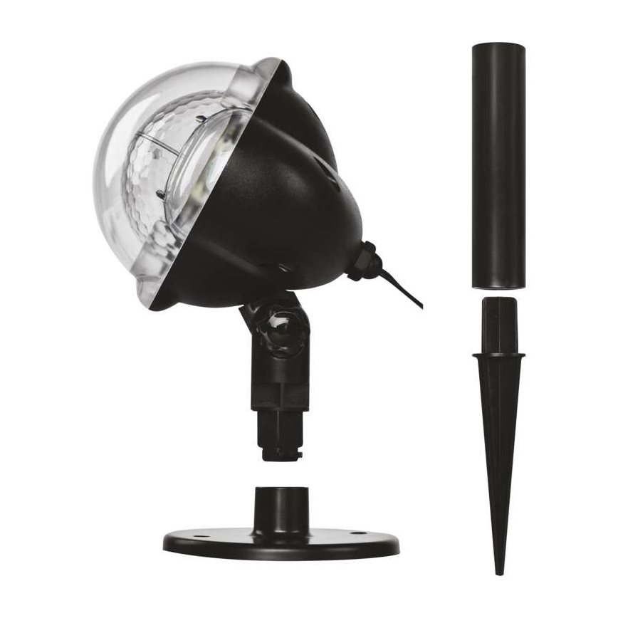 LED Ziemassvētku āra projektors LED/4W/230V IP44 silti/vēsi balta