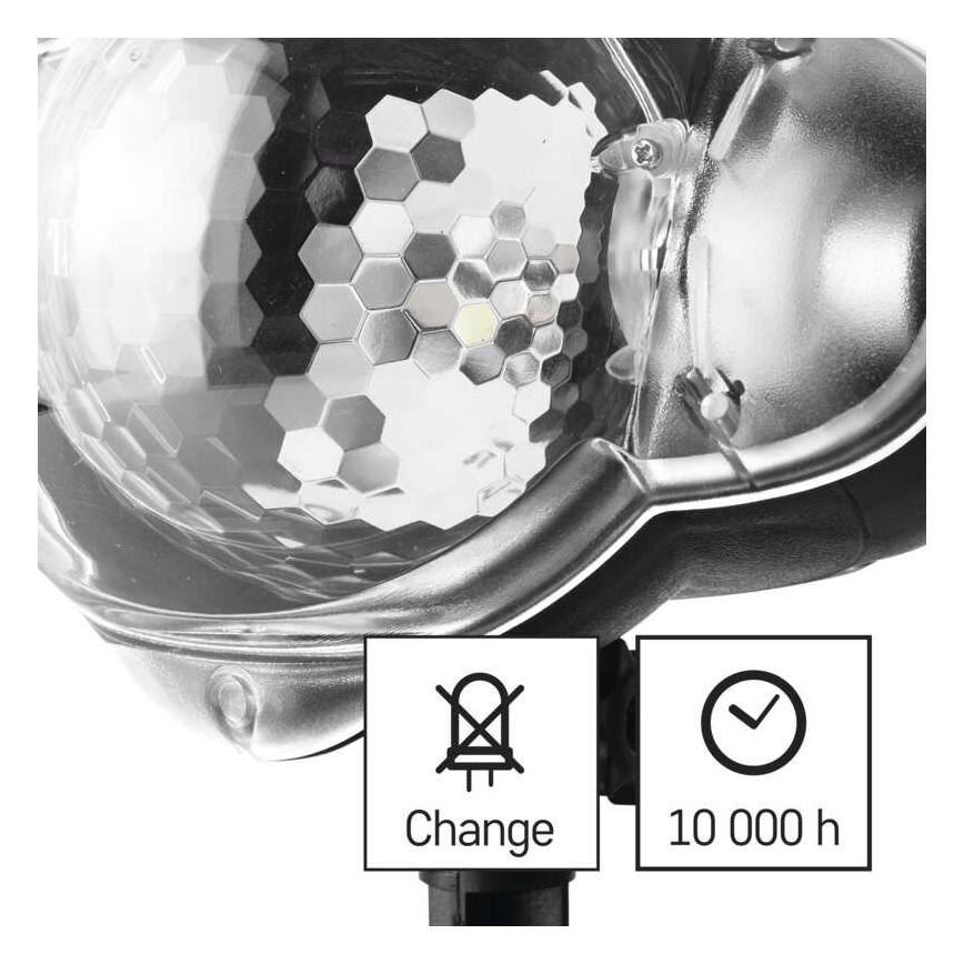 LED Ziemassvētku āra projektors LED/4W/230V IP44 silti/vēsi balta