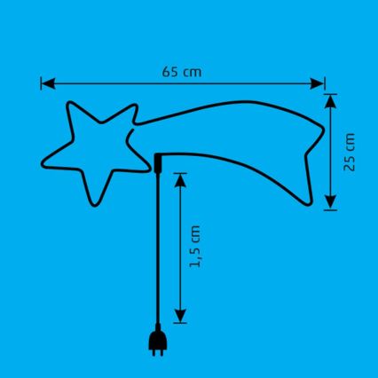 LED Ziemassvētku āra rotājums LED/10W/230V IP44