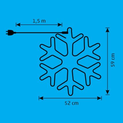 LED Ziemassvētku āra rotājums LED/26W/230V IP44