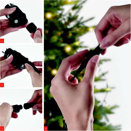 LED Ziemassvētku āra virtene 100xLED/15m IP44 auksti balta