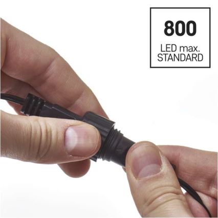 LED Ziemassvētku āra virtene 100xLED/15m IP44 siltā balta