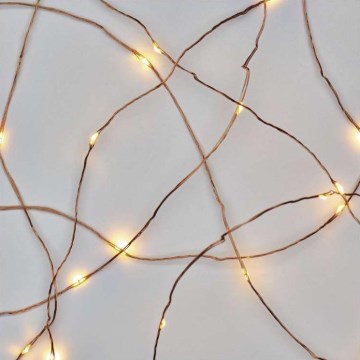 LED Ziemassvētku āra virtene 100xLED/15m IP44 silti balta