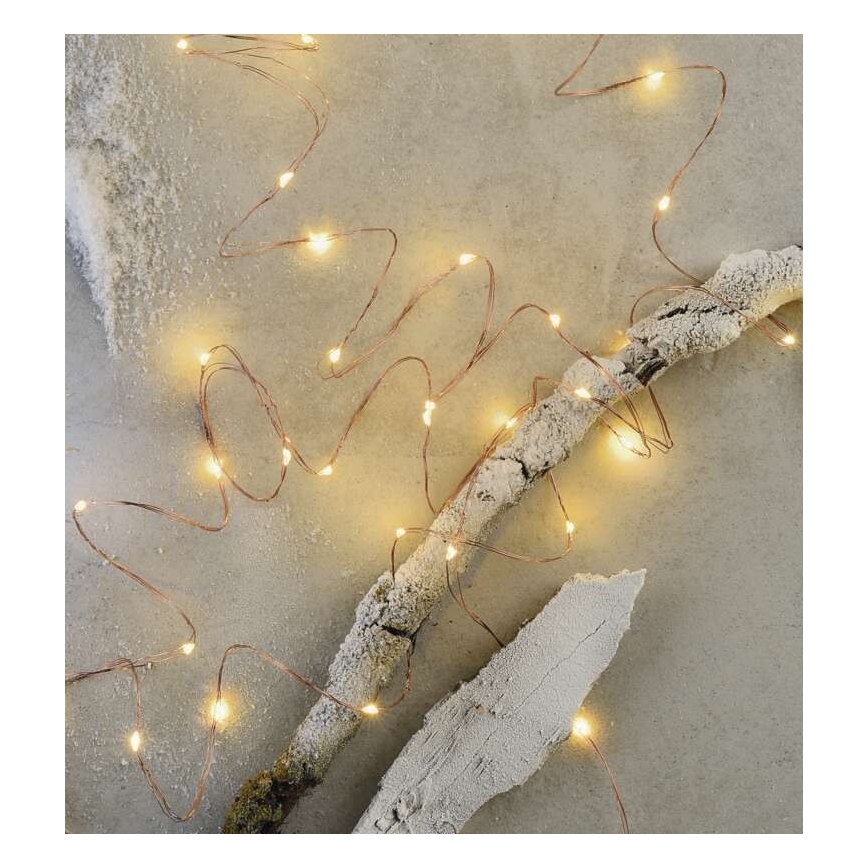 LED Ziemassvētku āra virtene 100xLED/15m IP44 silti balta