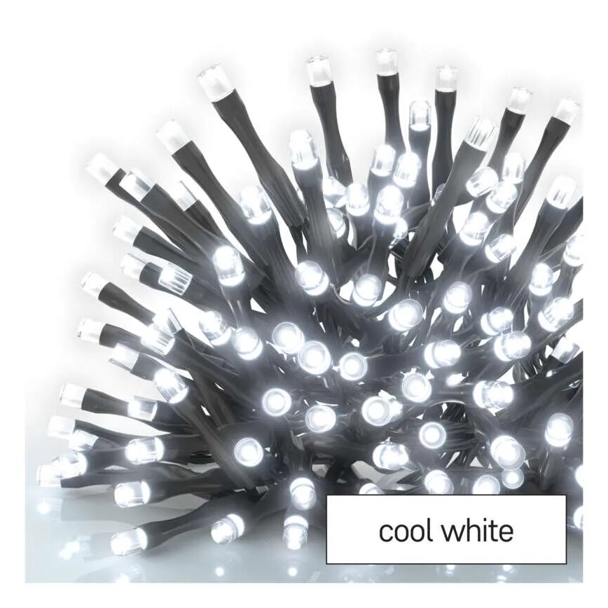 LED Ziemassvētku āra virtene 100xLED/1x2m IP44 vēsi balts