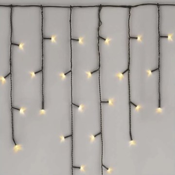 LED Ziemassvētku āra virtene 100xLED/2,5x0,9m IP44 silti balta