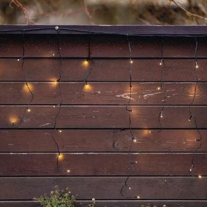 LED Ziemassvētku āra virtene 100xLED/2,5x0,9m IP44 silti balta