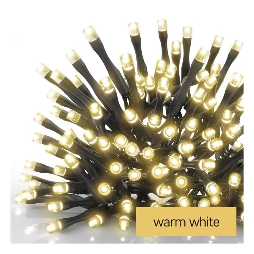 LED Ziemassvētku āra virtene 100xLED/2,5x0,9m IP44 silti balta