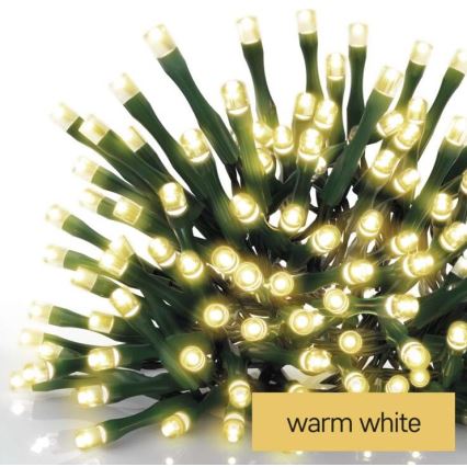LED Ziemassvētku āra virtene 120xLED/17m IP44 silti balta