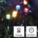 LED Ziemassvētku āra virtene 120xLED/8 režīmi 17m IP44 daudzkrāsaina