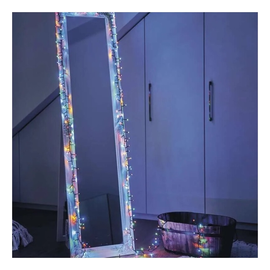 LED Ziemassvētku āra virtene 150xLED/27,35m IP44 daudzkrāsaina
