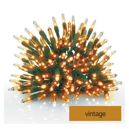 LED Ziemassvētku āra virtene 150xLED/27,35m IP44 vintage