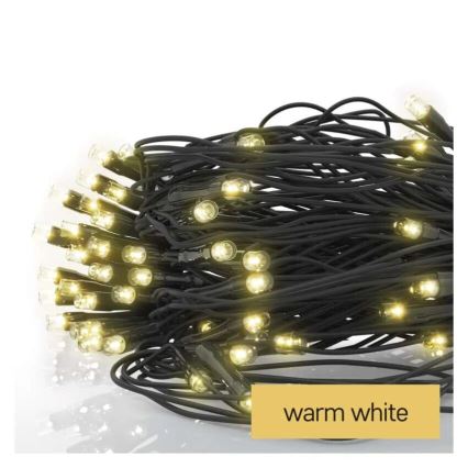 LED Ziemassvētku āra virtene 160xLED/2x1,5m IP44 silti balta