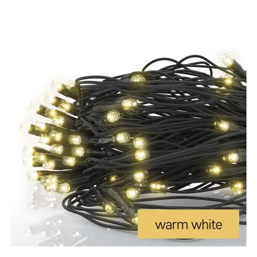 LED Ziemassvētku āra virtene 160xLED/2x1,5m IP44 silti balta