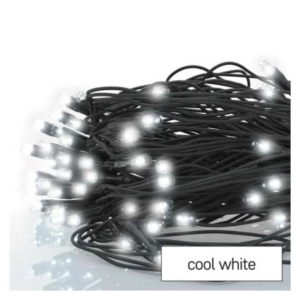 LED Ziemassvētku āra virtene 160xLED/2x1,5m IP44 vēsi balts