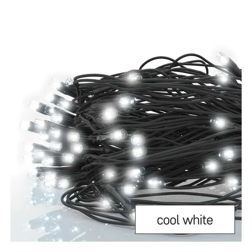 LED Ziemassvētku āra virtene 160xLED/2x1,5m IP44 vēsi balts