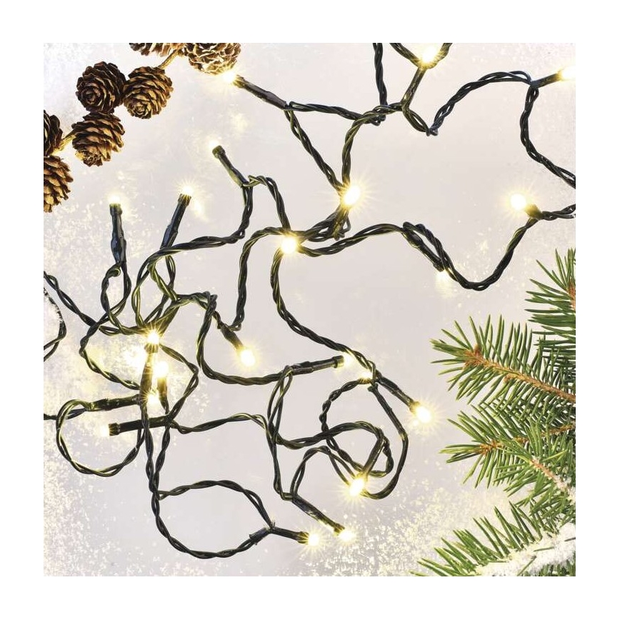 LED Ziemassvētku āra virtene 180xLED/23m IP44 silti balta