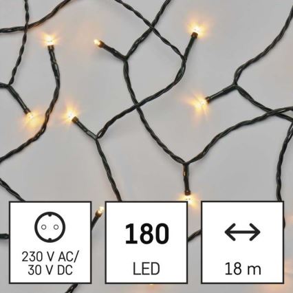 LED Ziemassvētku āra virtene 180xLED/23m IP44 vintage