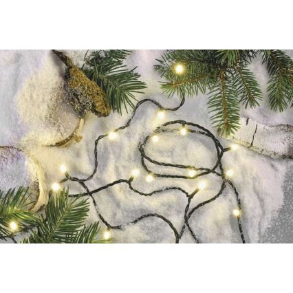 LED Ziemassvētku āra virtene 180xLED/8 režīmi 23m IP44 silti balta