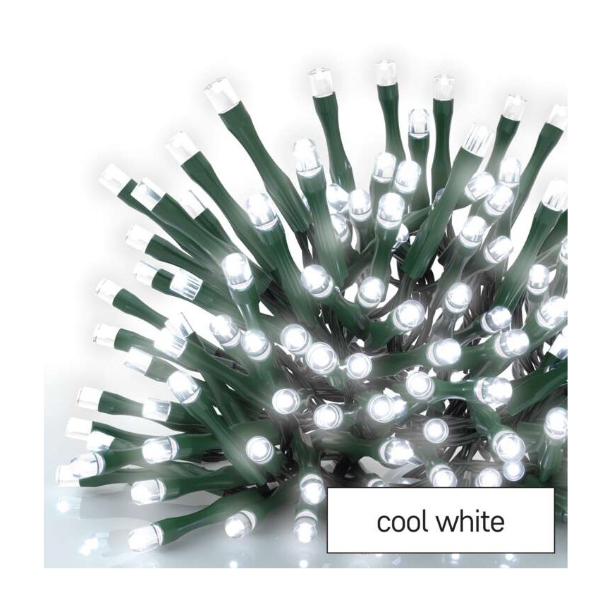 LED Ziemassvētku āra virtene 180xLED/8 režīmi 23m IP44 vēsi balta