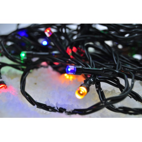 LED Ziemassvētku āra virtene 200xLED/8 funkcijas IP44 25m daudzkrāsaina