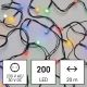 LED Ziemassvētku āra virtene 200xLED/8 režīmi 25m IP44 daudzkrāsaina