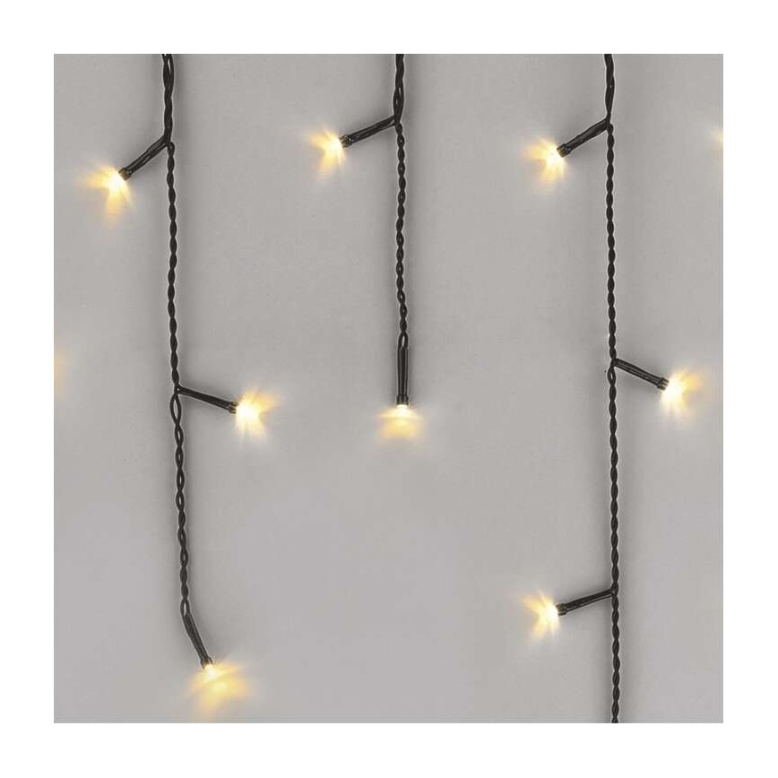 LED Ziemassvētku āra virtene 200xLED/8 režīmi 8,6m IP44 silti balta