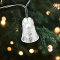 LED Ziemassvētku āra virtene 20xLED/2xAA 2,2 m IP44 daudzkrāsaini zvaniņi
