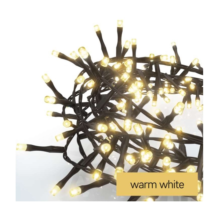 LED Ziemassvētku āra virtene 300xLED/11m IP44 silti balta