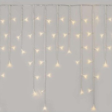 LED Ziemassvētku āra virtene 300xLED/8 režīmi 10m IP44 silti balta + tālvadības pults