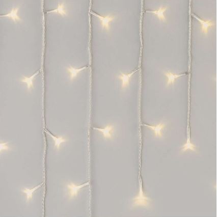 LED Ziemassvētku āra virtene 300xLED/8 režīmi 10m IP44 silti balta + tālvadības pults