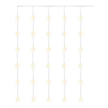 LED Ziemassvētku āra virtene 30xLED/3,9m IP44 zvaigznes