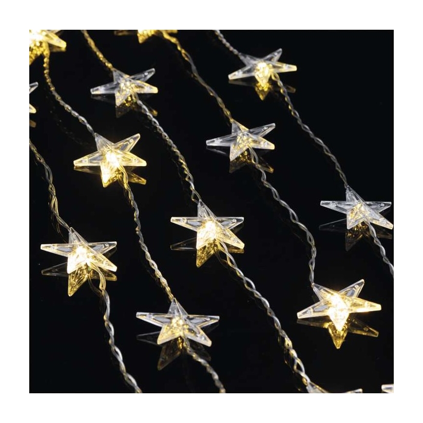 LED Ziemassvētku āra virtene 30xLED/3,9m IP44 zvaigznes