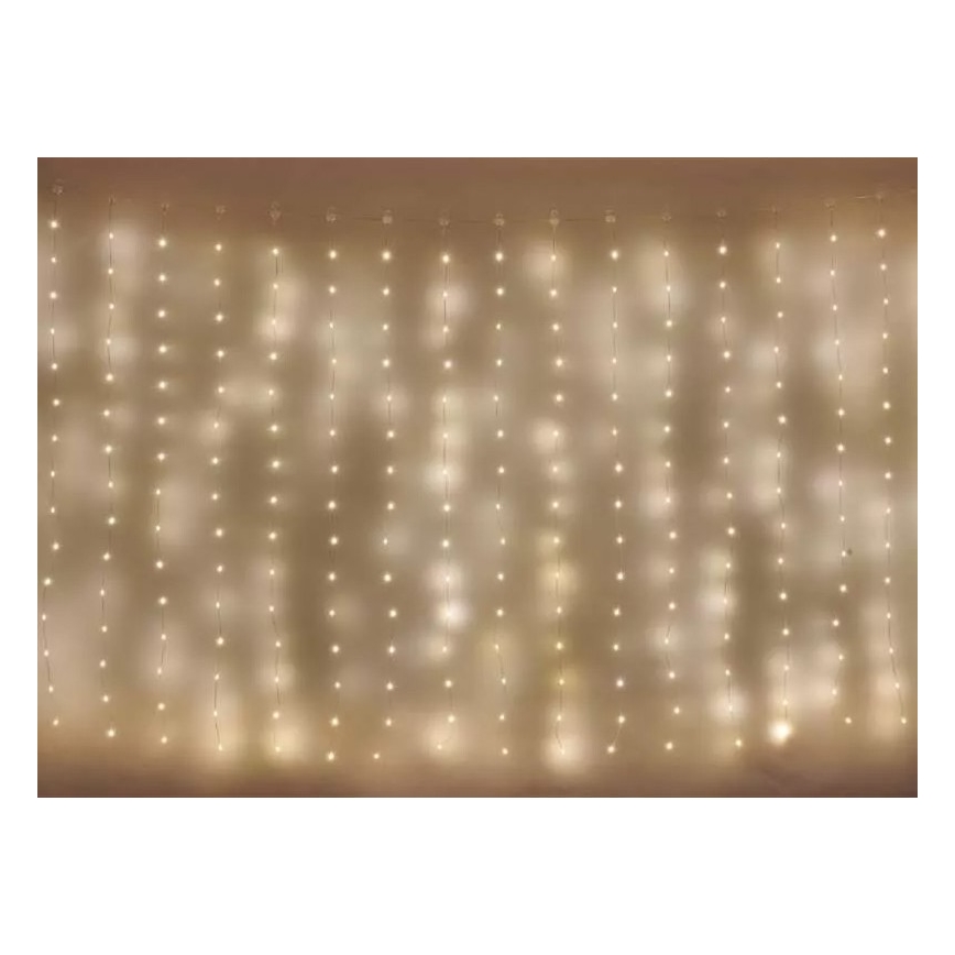 LED Ziemassvētku āra virtene 400xLED/8 funkcijas 7,9 m IP44 silti balta