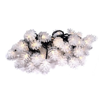 LED Ziemassvētku āra virtene 40xLED/15m IP44 silti balta
