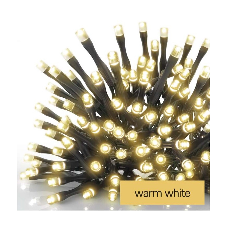 LED Ziemassvētku āra virtene 40xLED/3,3m IP44 silti balta