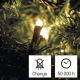 LED Ziemassvētku āra virtene 40xLED/3,3m IP44 silti balta