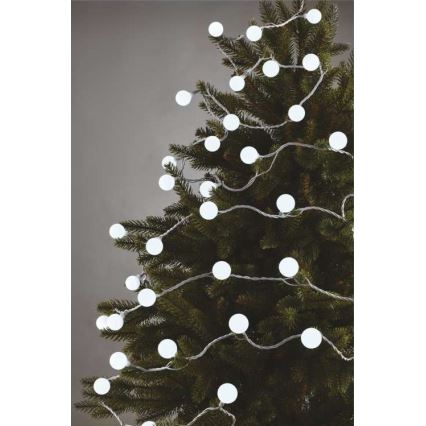 LED Ziemassvētku āra virtene 40xLED/9m IP44 auksti balta