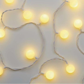 LED Ziemassvētku āra virtene 40xLED/9m IP44 siltā balta