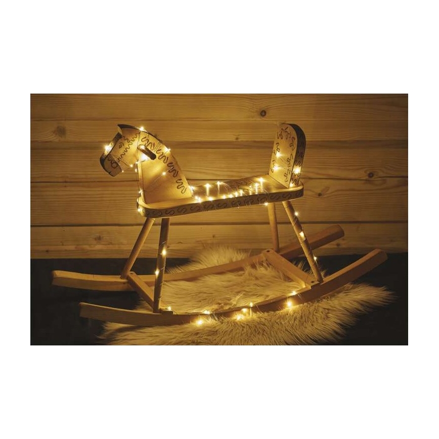 LED Ziemassvētku āra virtene 40xLED/9m IP44 silti balta