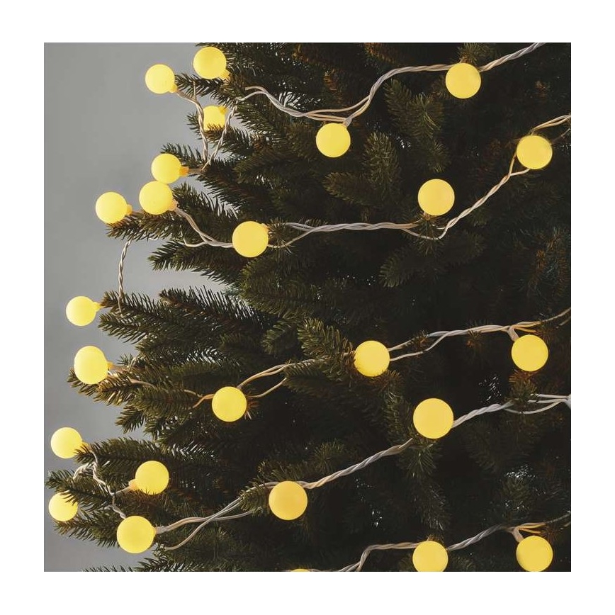 LED Ziemassvētku āra virtene 40xLED/9m IP44 silti balta