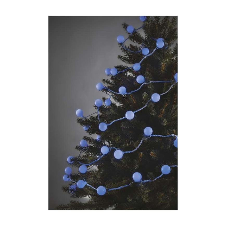 LED Ziemassvētku āra virtene 40xLED/9m IP44 zila