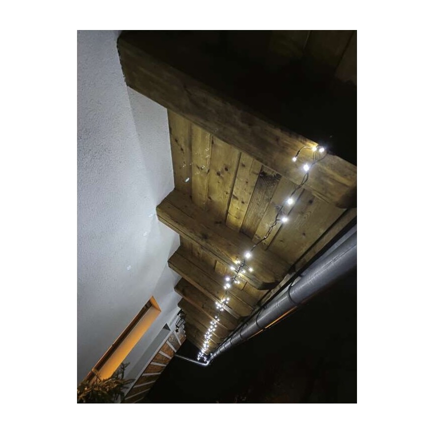 LED Ziemassvētku āra virtene 500xLED/55m IP44 vēsi balta
