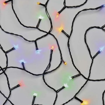 LED Ziemassvētku āra virtene 50xLED/5m IP44 daudzkrāsaina