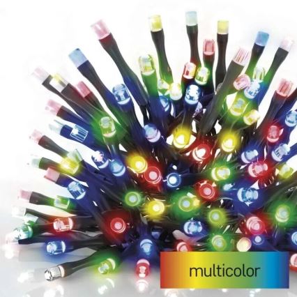 LED Ziemassvētku āra virtene 50xLED/5m IP44 daudzkrāsaina